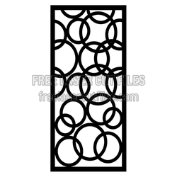 Geometric Circle Panel Laser Cut File, Modern Decorative Screen
