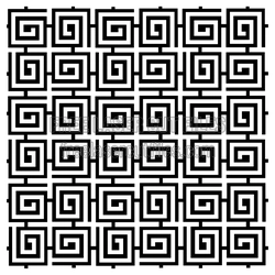 Geometric Maze Panel Laser Cut Pattern for Decorative Screen