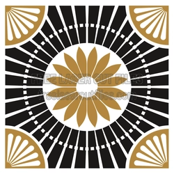 Geometric Sunburst Mandala Panel Laser Cut File