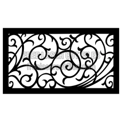 Ornamental Scrollwork Panel Laser Cut File Ready to Cut