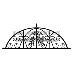 Decorative Arched Fence Panel Laser Cut File