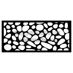 Decorative Pebble Pattern Door Panel Ready to Cut