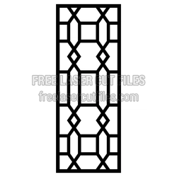 Geometric Decorative Panel Screen Pattern Ready to Cut