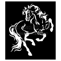 Rearing Horse Silhouette SVG Free Ready to Cut