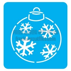 Snowflake Ornament Stencil for Laser Cutting
