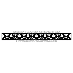 Decorative Floral Door Panel Laser Cut Pattern