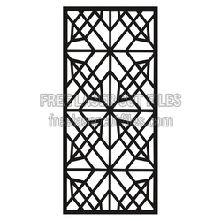 Geometric Ornamental Panel Ready to Cut for Laser Projects