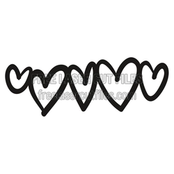 Interlocking Hearts Laser Cut Design for Valentine Decor