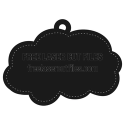 Cloud-Shaped Medal Display Laser Cut File, Ready to Cut