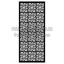 Geometric Maze Panel Laser Cut Pattern for Doors and Screens