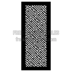 Geometric Maze Screen Panel Ready to Cut for Laser Projects