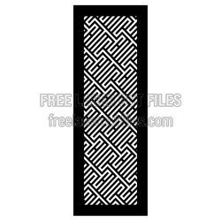 Geometric Maze Screen Pattern for Laser Cutting