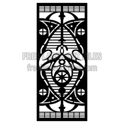Ornamental Geometric Wall Screen Template, Laser Ready