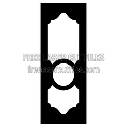 Decorative Door Panel Pattern for Laser Cutting