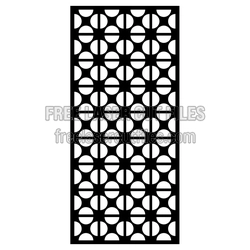 Decorative Geometric Door Screen Panel Laser Cut Template