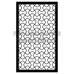 Decorative Geometric Screen Panel Laser Cut Template