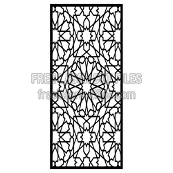 Geometric Decorative Screen Panel Ready to Cut for CNC