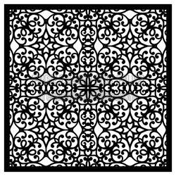 Ornamental Laser Cut Screen Panel Ready for CNC Projects