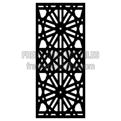 Decorative Geometric Panel Laser Cut Pattern