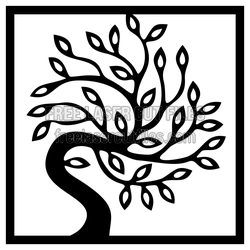 Decorative Tree Clipart Laser Cut File, Ready to Cut