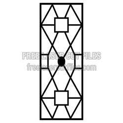 Geometric Decorative Panel Laser Cut Pattern