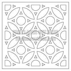 Geometric Floral Panel Laser Cut Design, Ready to Cut