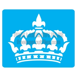 Decorative Crown Stencil for Laser Cutting, Ready to Cut