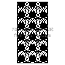 Decorative Laser Cut Door Screen Pattern, Ready to Cut