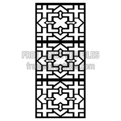 Decorative Screen Door Pattern - Free Laser Cut Template