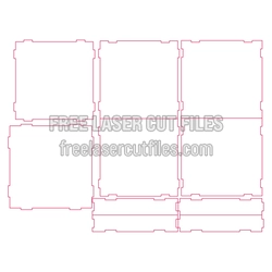 Laser Cut Parametric Box Design, Free DXF and SVG
