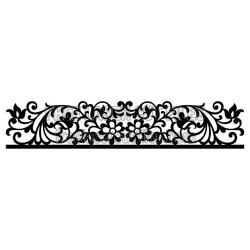 Ornamental Laser Cut Screen Pattern for Door Panel