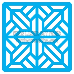 Geometric Laser Cut Stencil Pattern for DIY Decor
