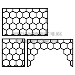 Honeycomb Decorative Screen Panel for Laser Cutting