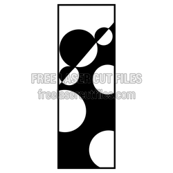 Modern Geometric Door Panel Laser Cut Pattern
