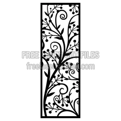 Decorative Floral Panel Design Ready to Cut
