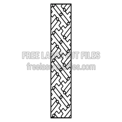 Geometric Decorative Panel Laser Cut File, Ready to Cut