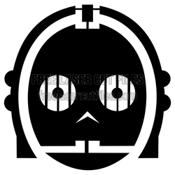 Star Wars Droid Silhouette Clipart, Laser Cut File
