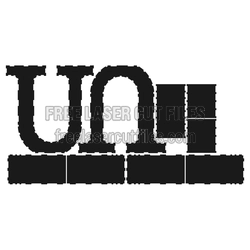 U 3D Layered Letter Laser Cut File, Ready to Cut