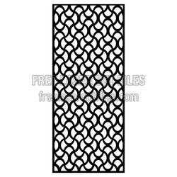 Decorative Geometric Panel Pattern for Laser Cutting