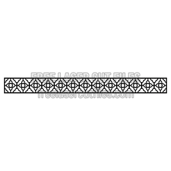 Decorative Geometric Panel Pattern for Laser Cutting