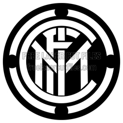 Inter Milan Soccer Logo SVG for Laser Cutting