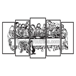 The Last Supper Split Panel Laser Cut Wall Art