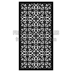 Ornamental Door Screen Pattern | Laser Cut Decorative Panel