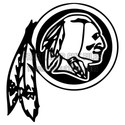 Washington Redskins Style American Football Logo SVG Cut File