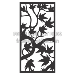 Abstract Leaf Panel Laser Cut File for DIY Home Decor