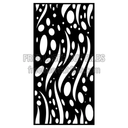 Abstract Wave Decorative Panel for Doors and Windows