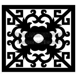 Decorative Geometric Wall Screen Panel Laser Cut Template
