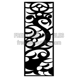 Ornamental Door Screen Panel Laser Cut Design