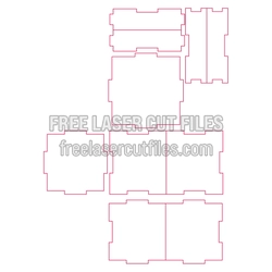 Parametric Box Laser Cut Template, Free Ready to Cut File