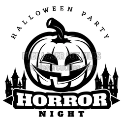 Halloween Pumpkin Party Horror Night Laser Cut Design